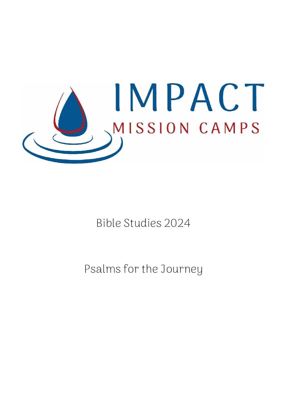 Impact Mission Camps Bible Studies 2024 Cover